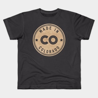 Made In Colorado CO State USA Kids T-Shirt